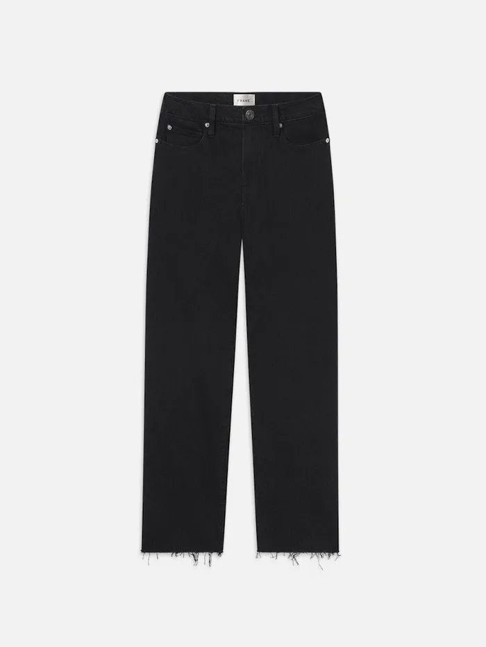 Women FRAME Straight Le Jane Crop Raw Fray