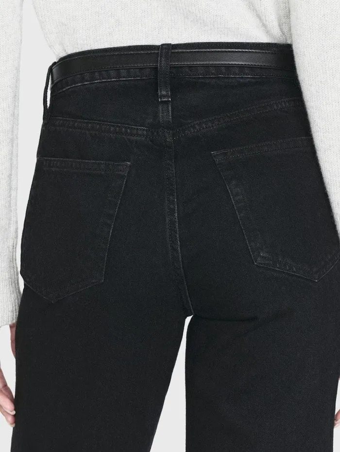 Women FRAME Straight Le Jane Crop Raw Fray