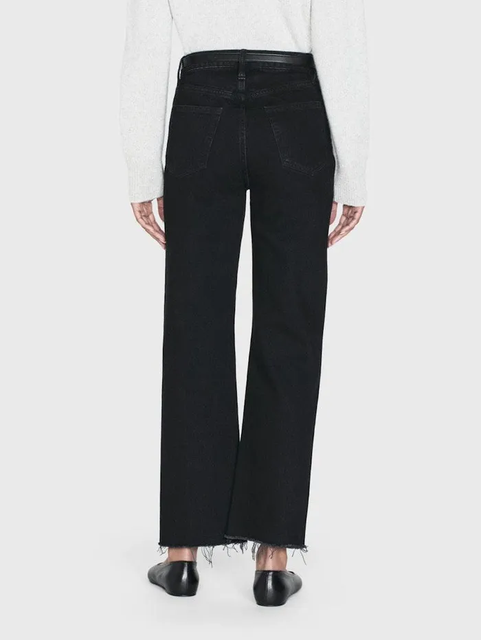 Women FRAME Straight Le Jane Crop Raw Fray