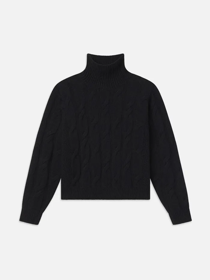 Women FRAME Sweaters Cable Knit Turtleneck