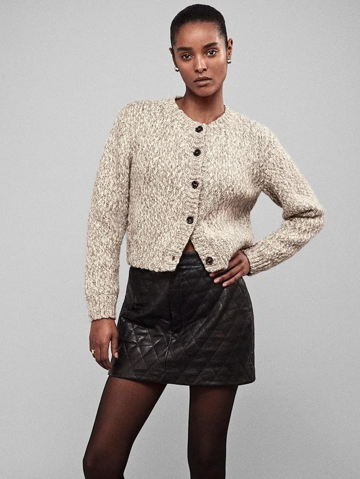 Women FRAME Sweaters Marl Cardi Sweater Women FRAME Sweaters Marl Cardi Sweater