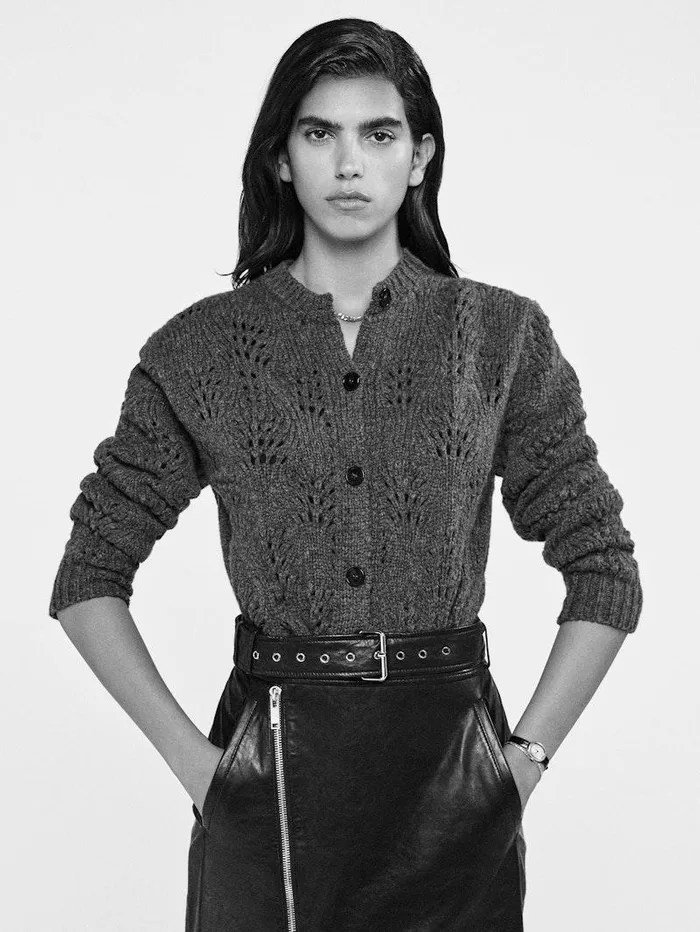 Women FRAME Sweaters Textured Stitch Cardigan Women FRAME Sweaters Textured Stitch Cardigan
