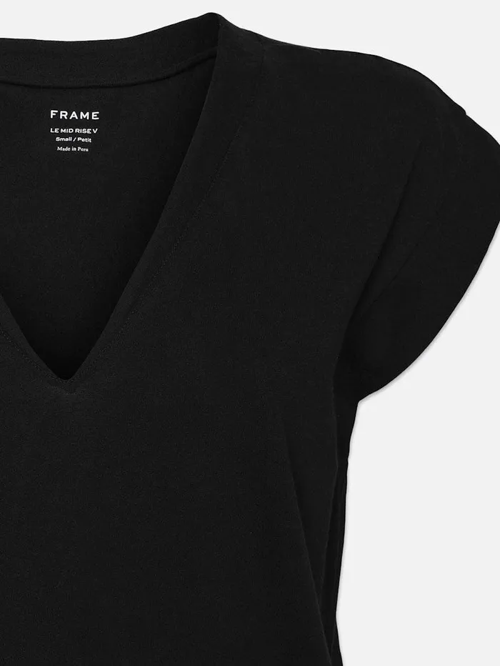 Women FRAME Tanks and Tees Le Mid Rise V Neck Tee Women FRAME Tanks and Tees Le Mid Rise V Neck Tee