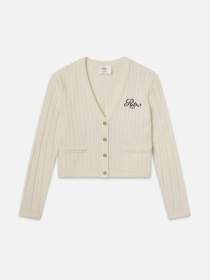 Women FRAME The Alpine Edit Ritz Cable Cardigan