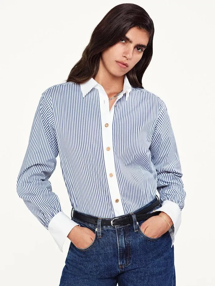 Women FRAME The Resort Edit The Borrowed Shirt Women FRAME The Resort Edit The Borrowed Shirt