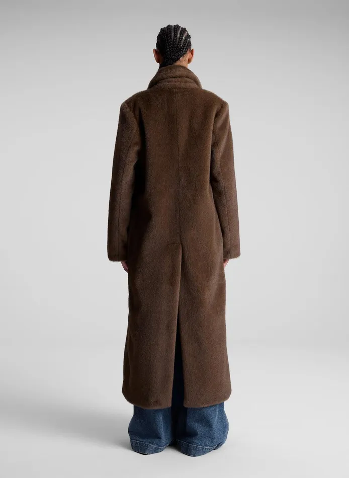 Women Franklin Faux Fur Coat Brown ALC Jackets and Coats