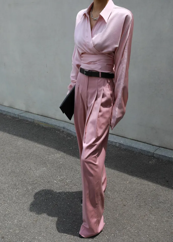Women Gelso Shirt 8211 Rose The Frankie Shop Tops