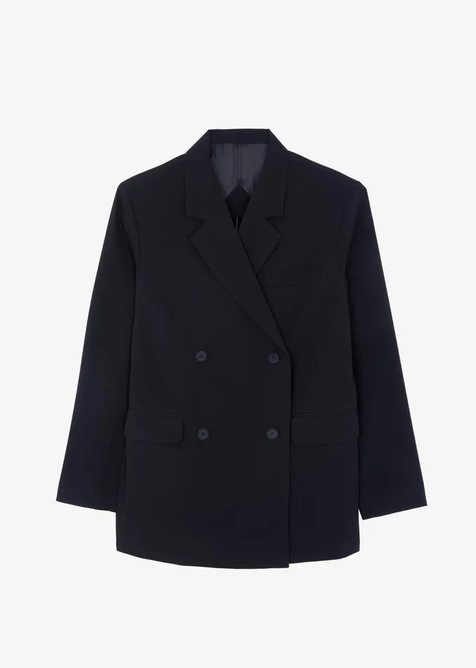 Women Girona Open Back Blazer 8211 Black The Frankie Shop Outerwear