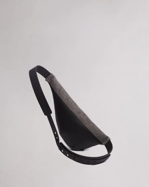 Women Handbags Rag and Bone Petra Mini Sling Bag Grey Denim