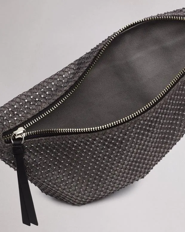 Women Handbags Rag and Bone Petra Mini Sling Bag Grey Denim