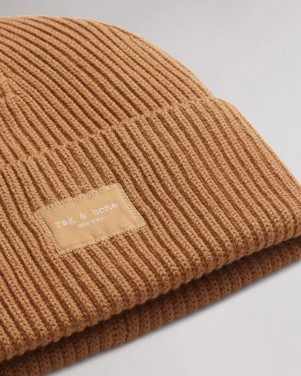 Women Hats and Gloves Rag and Bone Blake Beanie Light Brown