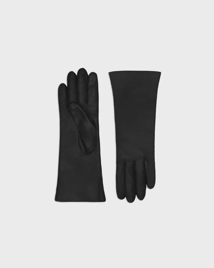 Women Hats Gloves Scarves Theory Tech Gloves In Leather Black
