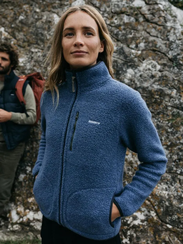 Women Hegen Full Zip Wool Fleece Coastal Fjord Finisterre Fleece