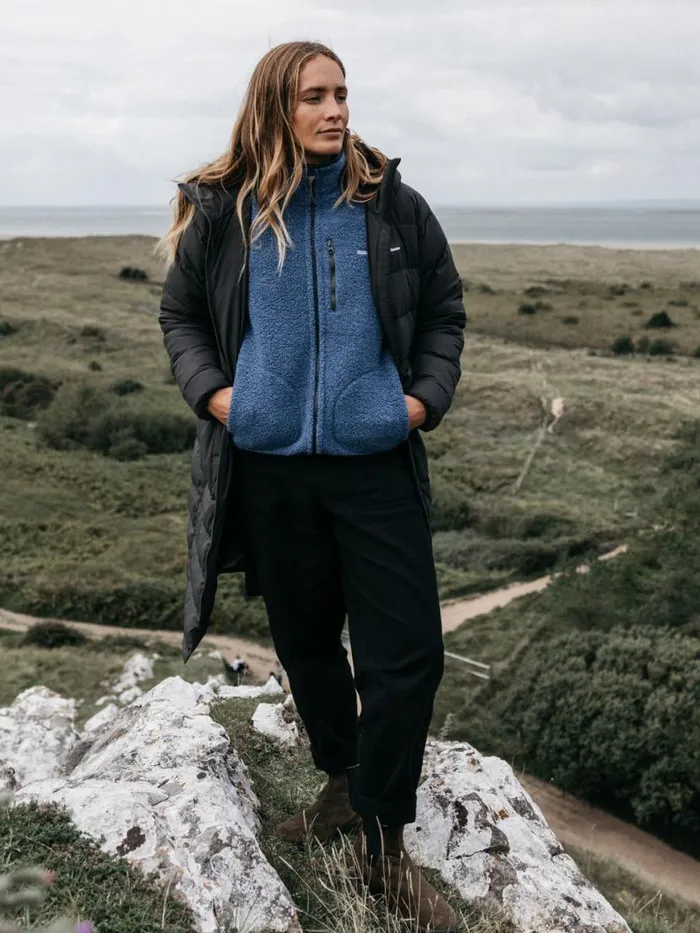 Women Hegen Full Zip Wool Fleece Coastal Fjord Finisterre Fleece