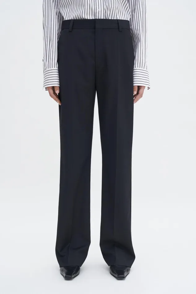 Women High Waist Bootcut Trousers Black Filippa K Tailoring