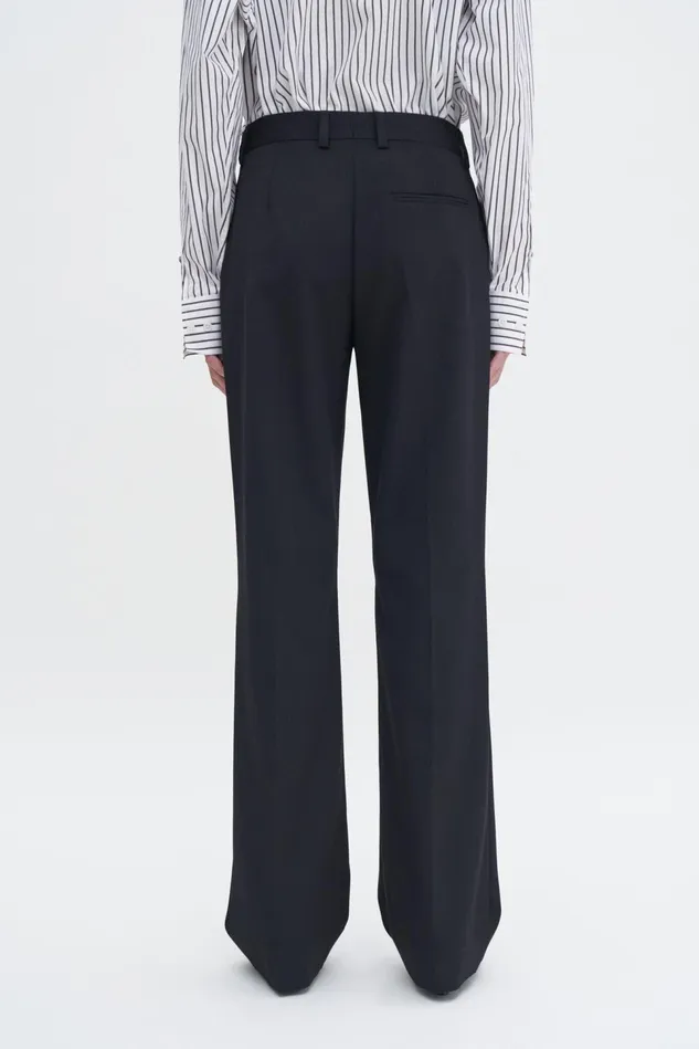 Women High Waist Bootcut Trousers Black Filippa K Tailoring