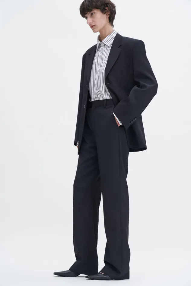 Women High Waist Bootcut Trousers Black Filippa K Tailoring