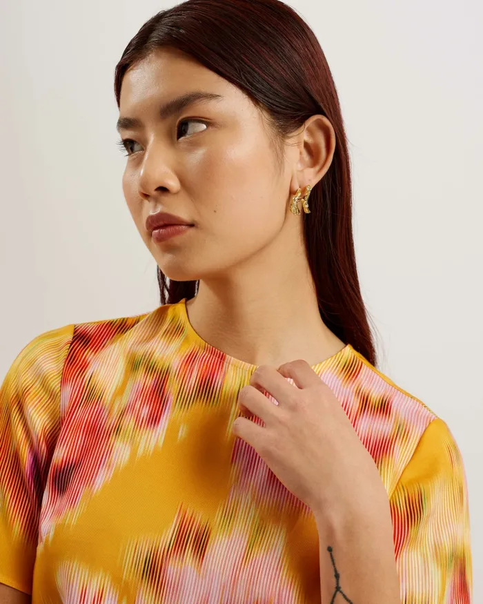 Women HITAKU 8211 Cropped Floral Print Woven Top Orange Ted Baker Tops and Blouses Women HITAKU 8211 Cropped Floral Print Woven Top Orange Ted Baker Tops and Blouses
