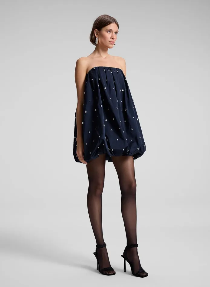 Women Holly Strapless Embellished Mini Dress Navy ALC Dresses