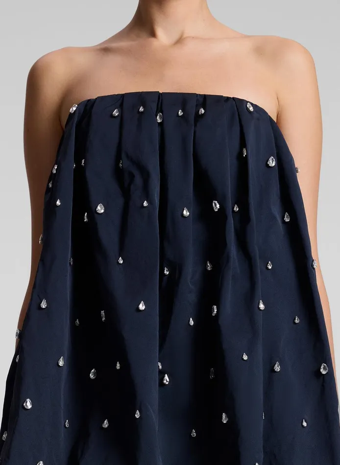 Women Holly Strapless Embellished Mini Dress Navy ALC Dresses
