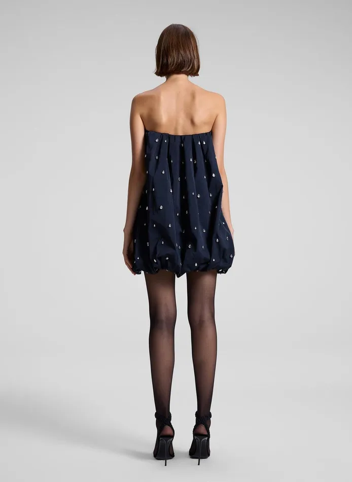 Women Holly Strapless Embellished Mini Dress Navy ALC Dresses