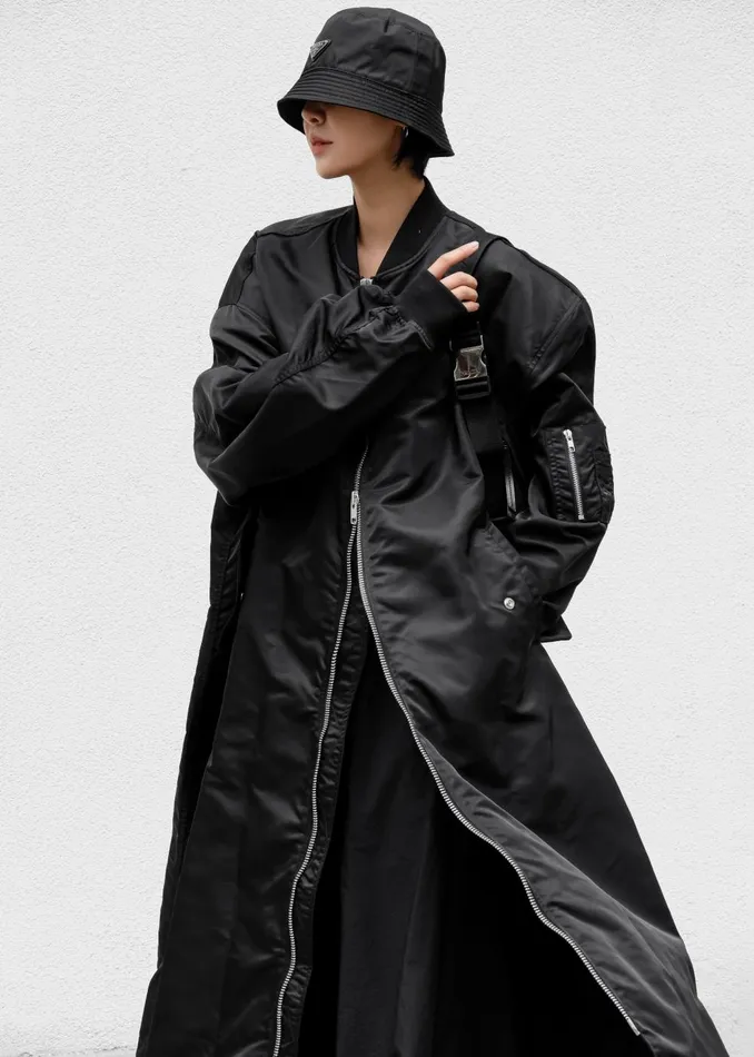 Women Isaac Oversized Bomber Coat 8211 Black The Frankie Shop Outerwear