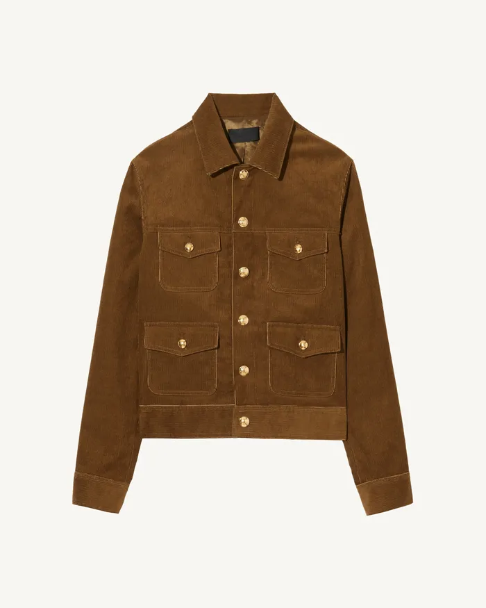 Women Jackets and Blazers Nili Lotan LIZETH CORDUROY JACKET Midnight