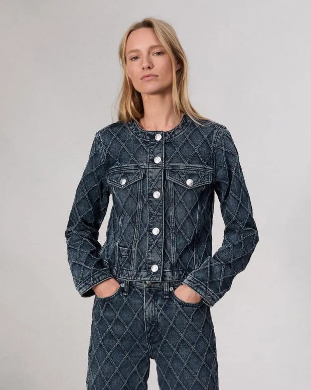 Women Jackets and Coats Rag and Bone Cora Quilted Jacket Karina Quilted