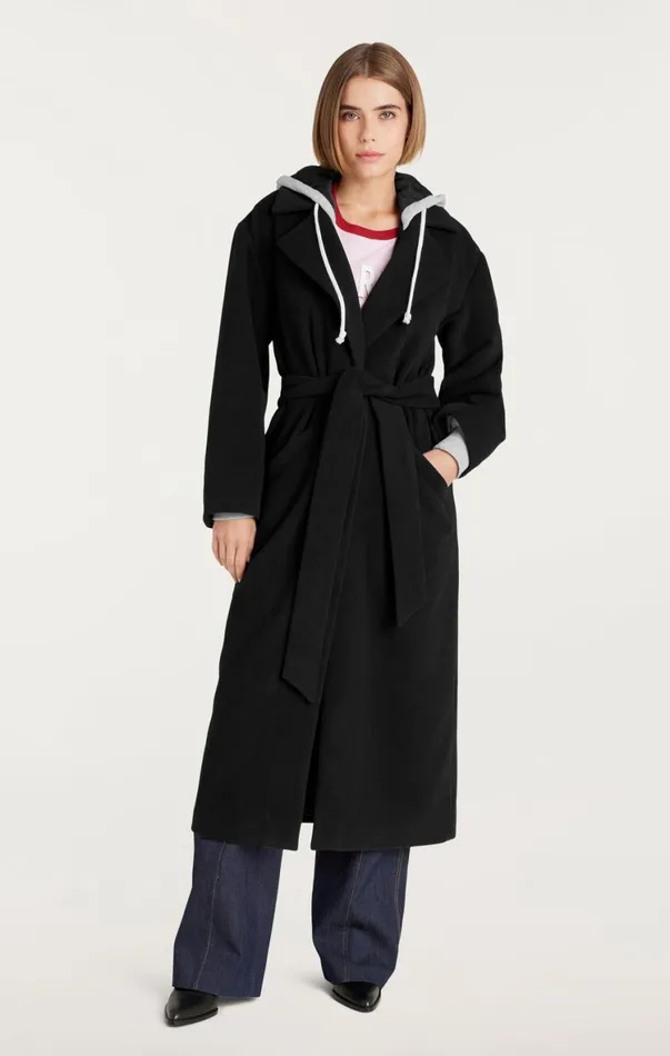 Women Jackets Cinq Sept Vander Coat Blackheather Grey