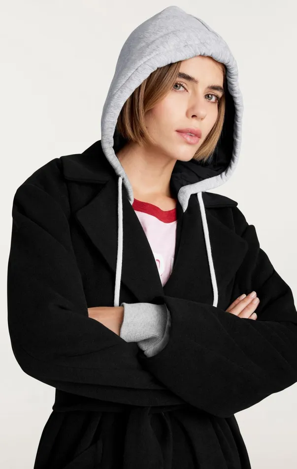 Women Jackets Cinq Sept Vander Coat Blackheather Grey