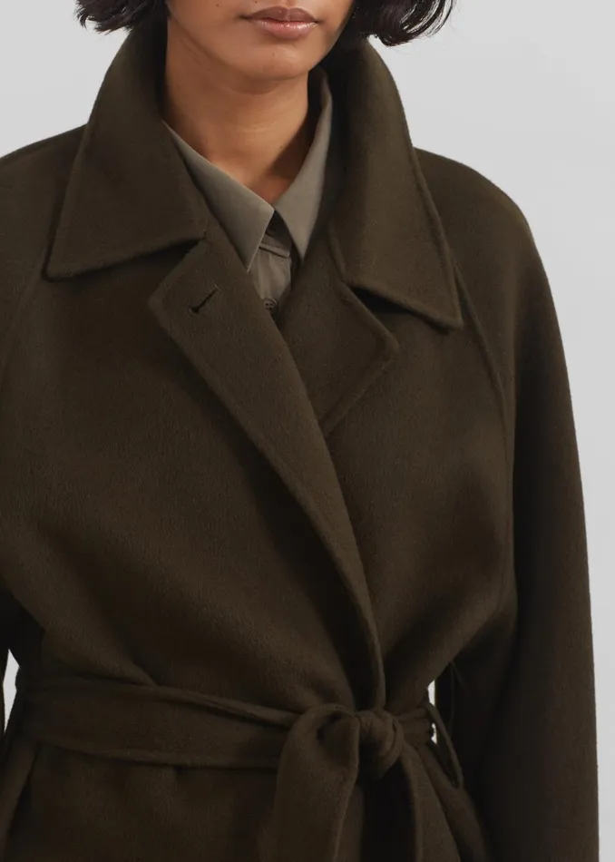 Women Jalhay Oversized Wool Coat 8211 Khaki Brown The Frankie Shop Outerwear