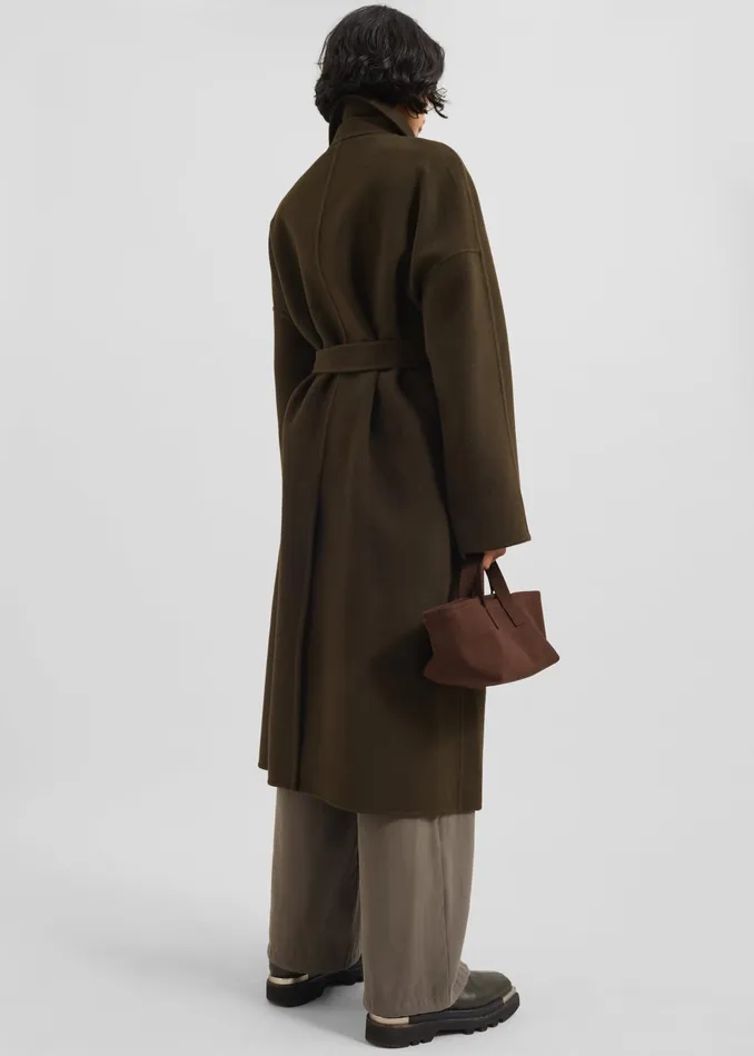 Women Jalhay Oversized Wool Coat 8211 Khaki Brown The Frankie Shop Outerwear