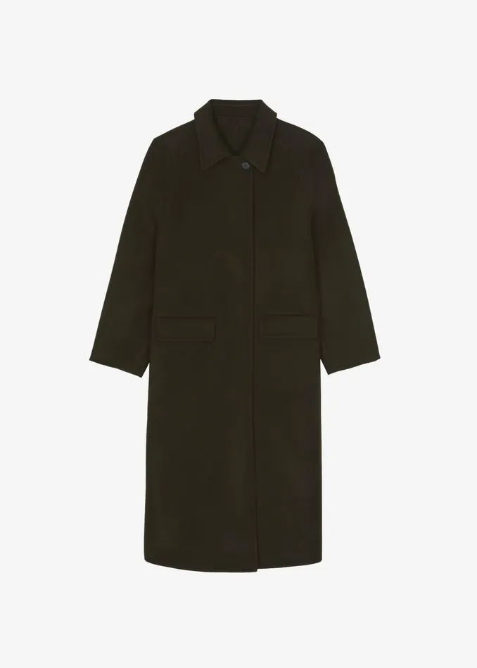 Women Jalhay Oversized Wool Coat 8211 Khaki Brown The Frankie Shop Outerwear
