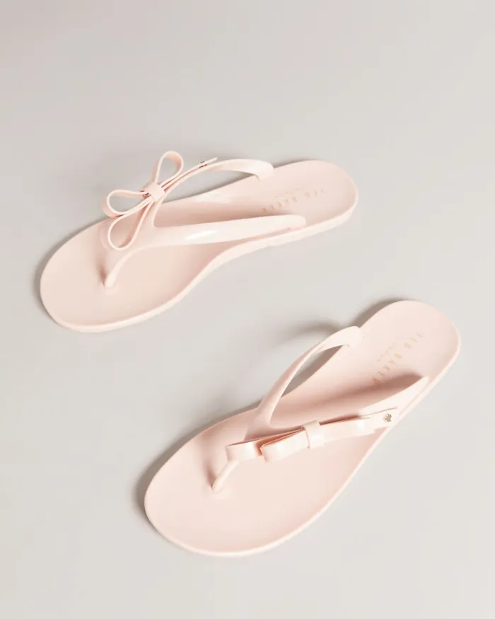 Women JASSEY 8211 Bow Flip Flops Dusky Pink Ted Baker Swimwear and Beachwear Women JASSEY 8211 Bow Flip Flops Dusky Pink Ted Baker Swimwear and Beachwear