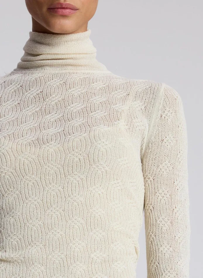 Women Jayce Alpaca Maxi Dress Cream ALC Knitwear