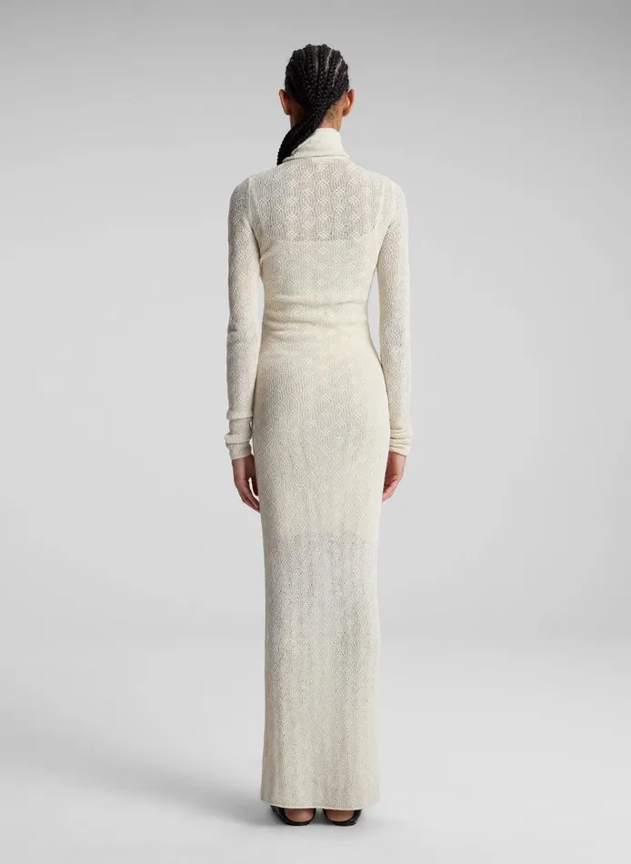Women Jayce Alpaca Maxi Dress Cream ALC Knitwear