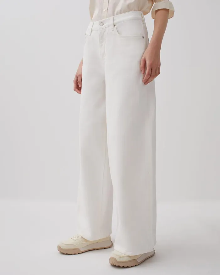 Women Jeanette 8211 Wide Jeans White Comptoir Des Cotonniers Jeans