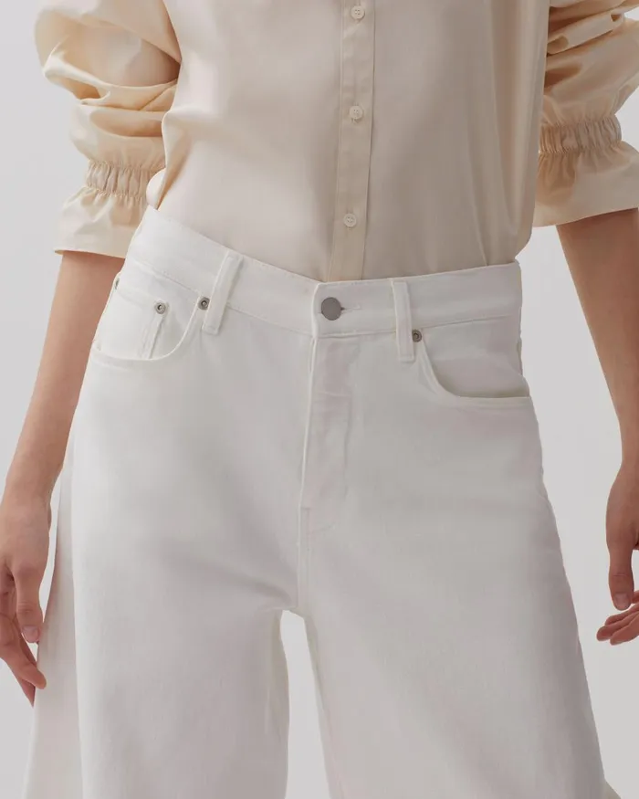 Women Jeanette 8211 Wide Jeans White Comptoir Des Cotonniers Jeans
