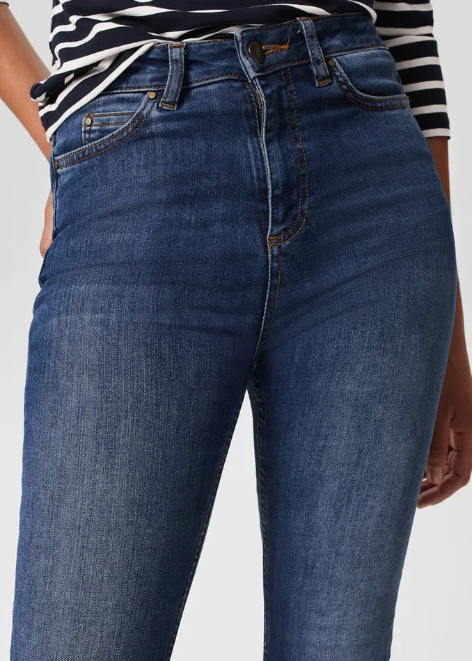 Women Jeans Hobbs Gia Sculpting Jeans Mid Wash