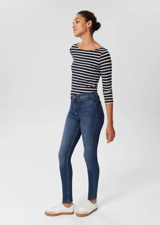Women Jeans Hobbs Gia Sculpting Jeans Mid Wash