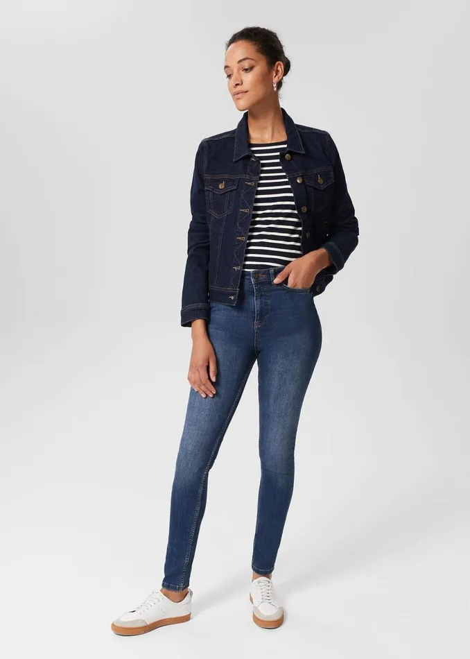 Women Jeans Hobbs Gia Sculpting Jeans Mid Wash