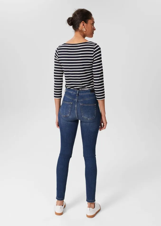 Women Jeans Hobbs Gia Sculpting Jeans Mid Wash
