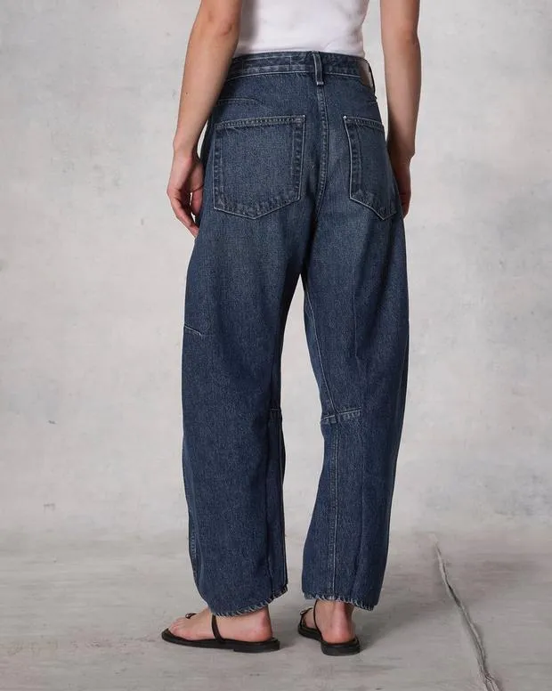 Women Jeans Rag and Bone Charlie Ankle BarrelLeg Jean Lightweight Rigid Denim Teo