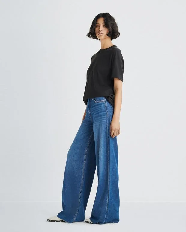 Women Jeans Rag and Bone Featherweight Sofie WideLeg Jean Featherweight Denim Otto