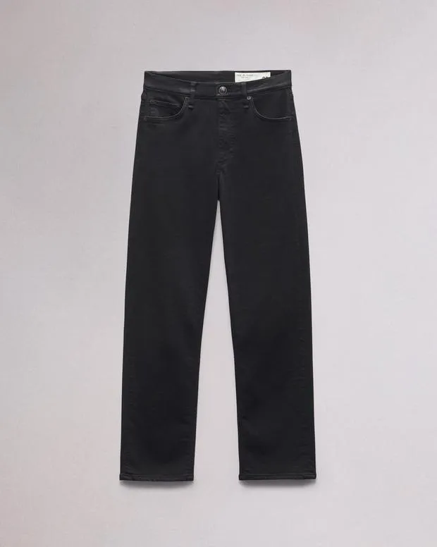 Women Jeans Rag and Bone Flexi Harlow Straight Jean Flexi Smooth and Sculpt Denim Black