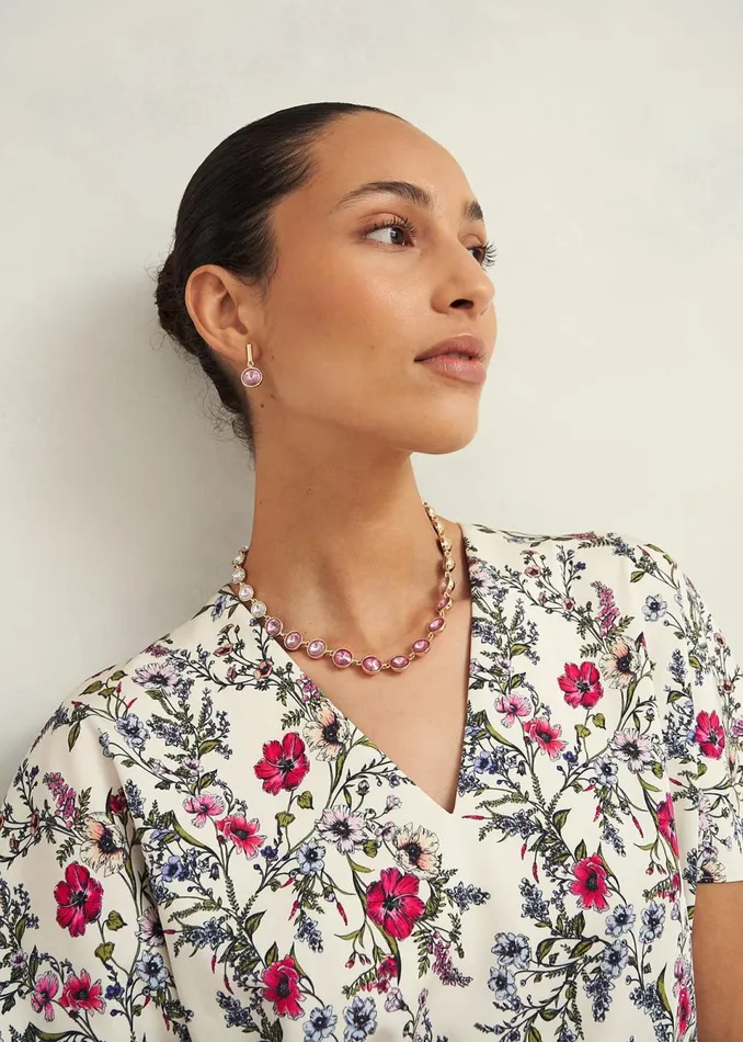 Women Jewellery Hobbs Emi Necklace Pink Multi