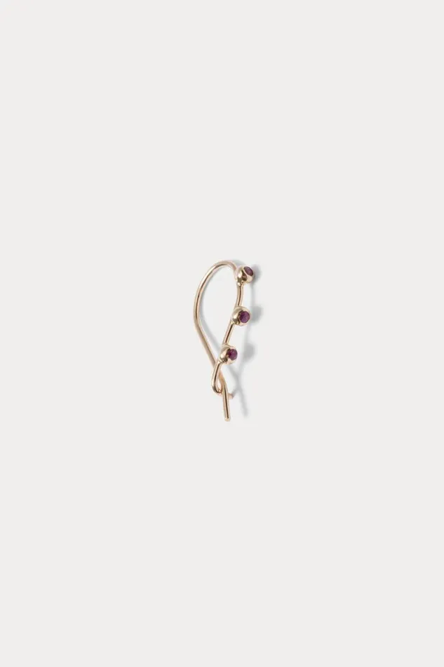 Women Jewelry Rachel Comey Quarry Triptych 3 Bump Earring Single Goldsapphire