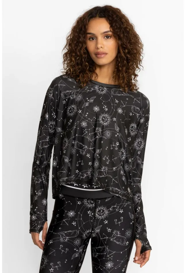 Women Johnny Was Active Promisino Step Hem Tee W Flyaway Back Bijou