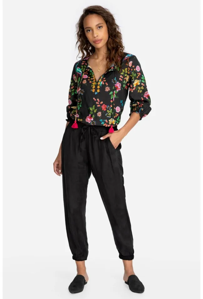 Women Johnny Was Bottoms Alice Jogger Black