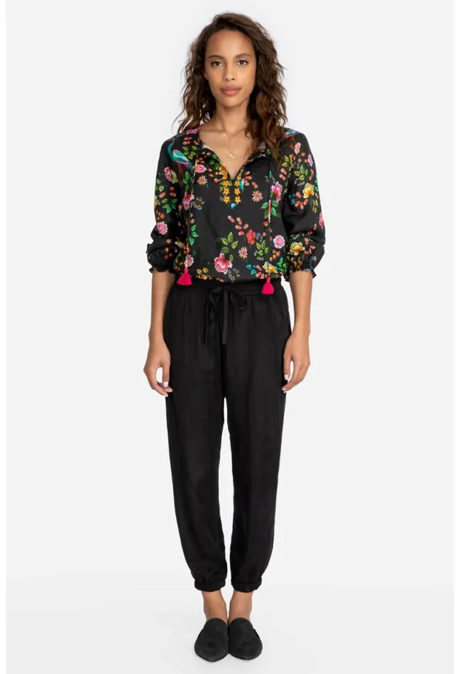Women Johnny Was Bottoms Alice Jogger Black